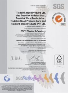 Certifications - Tradelink Wood Products Ltd