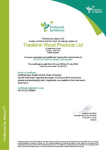 Tradelink Wood Products Ltd G_CoC Certificate